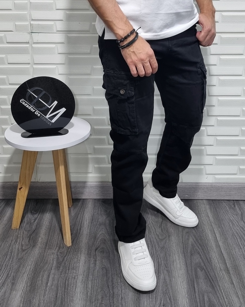[PC7215N32] Pantalon cargo 7215 (32, NEGRO)