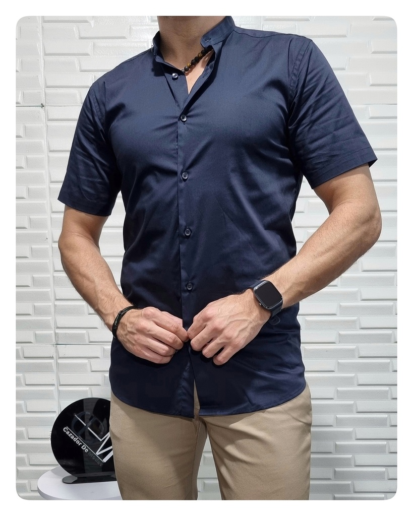 Camisa estivaneli cuello mao m/c 100712