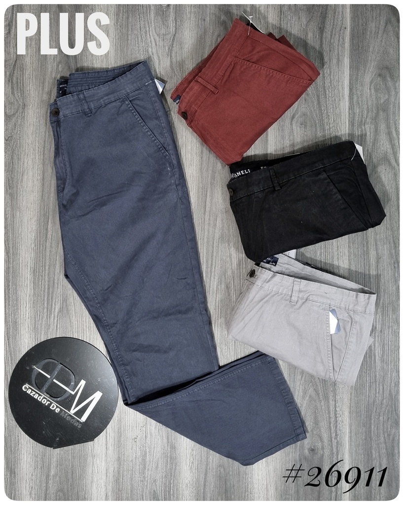 [PG26911E40N] Pantalon casual plus est 26911 (40, NEGRO)