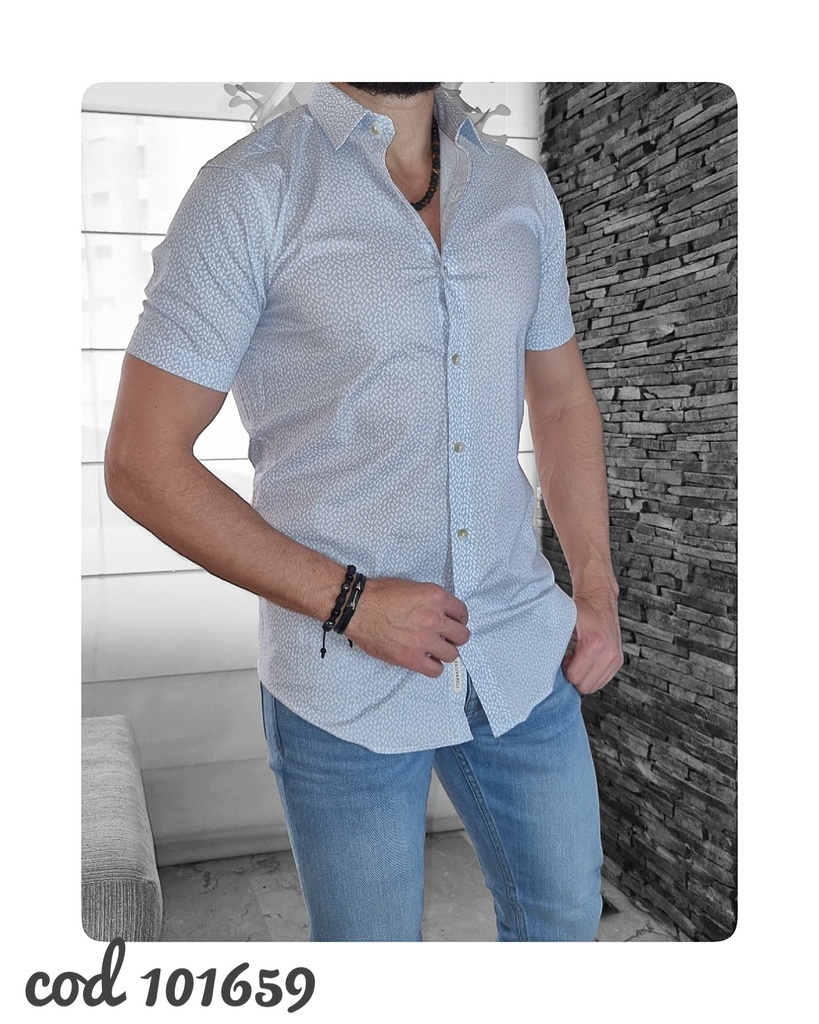 [CE101659S] Camisa estivaneli mc 101659 (S)