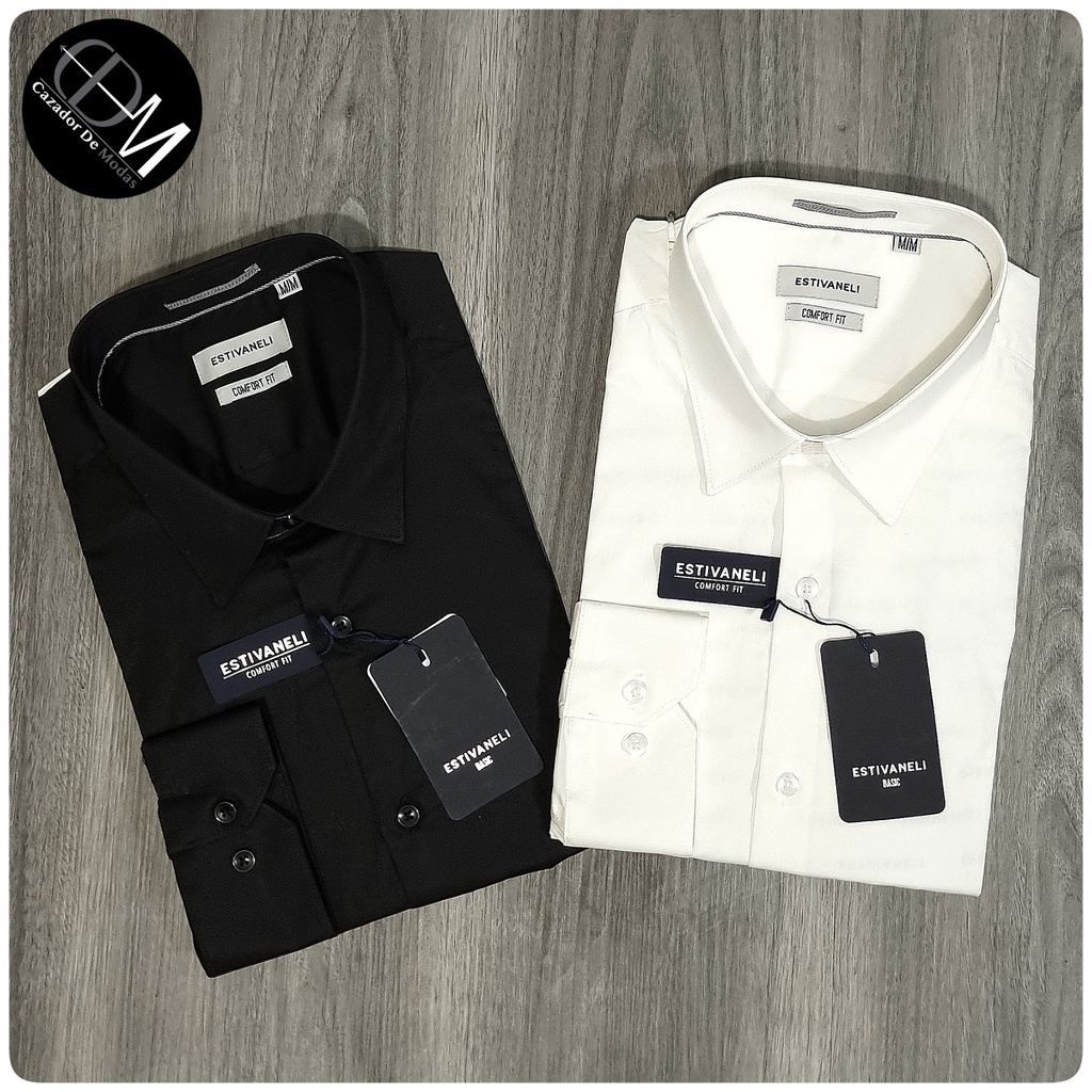[C100619] Camisa unicolor estivaneli 100619