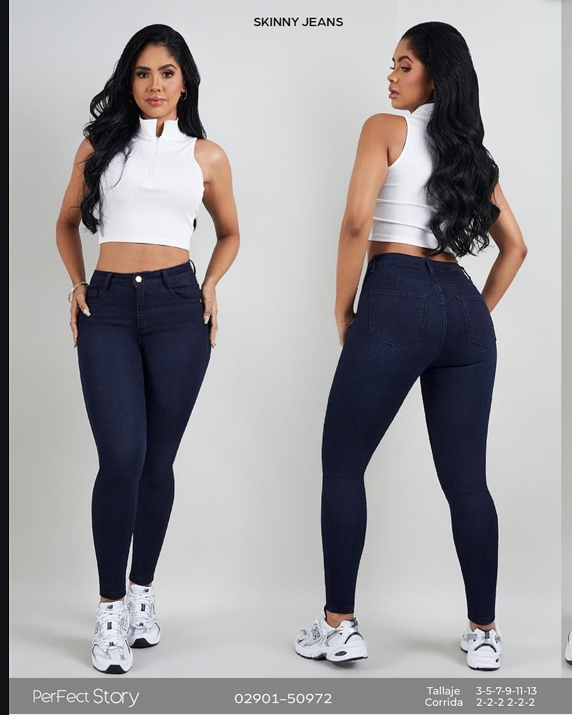 Jeans skinny de dama perfect story 50972