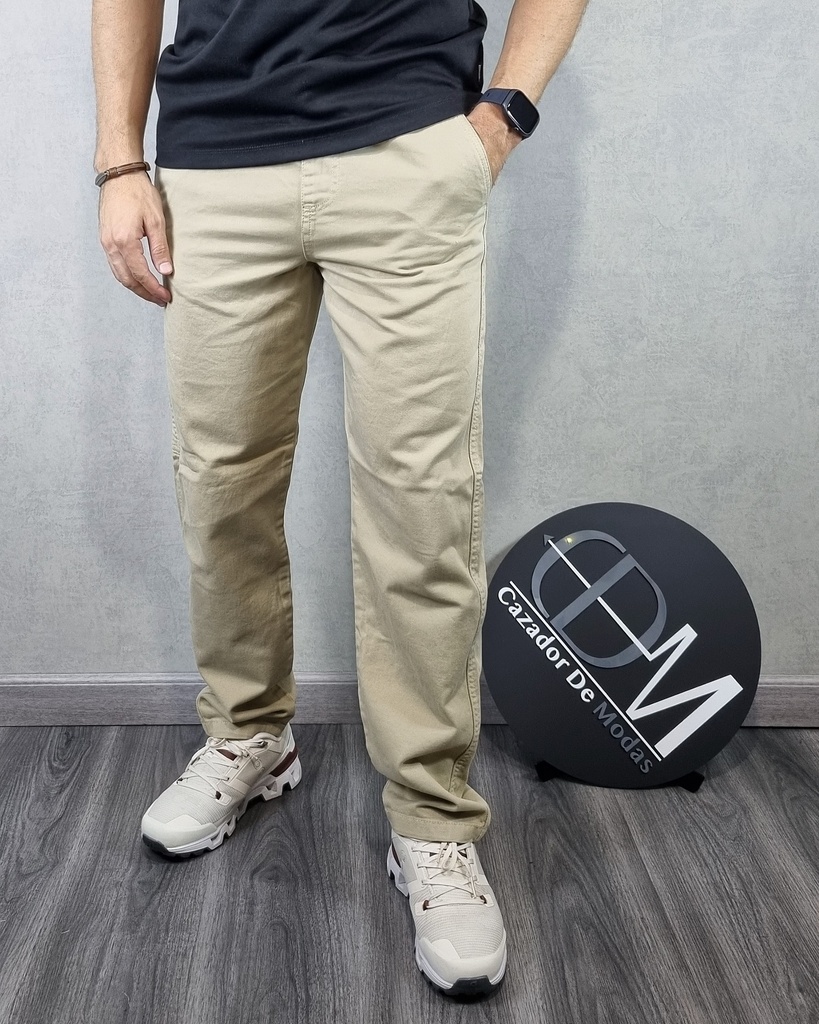 [PCE6043K30] Pantalon cargo regular fit estivaneli 6043 (30, KAKI)