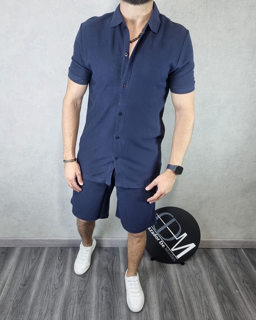 [CHE50626AOS] Camisa pique comfort fit estivaneli 50626 (S)