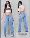 Jeans dama straight cargo mostwanted 49910