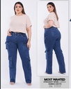 Jeans dama plus cargo mostwanted 53173