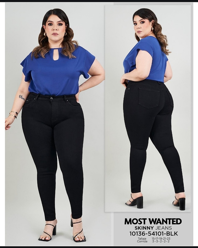 Jeans dama plus skinny mostwanted 54101