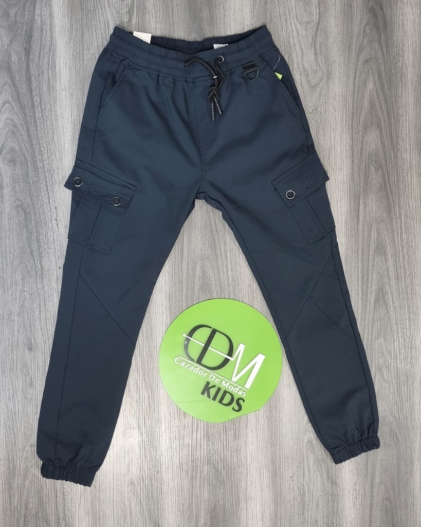 [JCEN0317AO7] Jogger cargo estivaneli de niño 0317 (7, AZUL OSCURO)