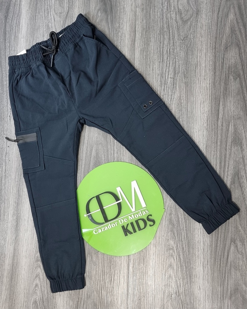 [JCEN0335AO7] Jogger cargo estivaneli de niño 0333 (7, AZUL OSCURO)