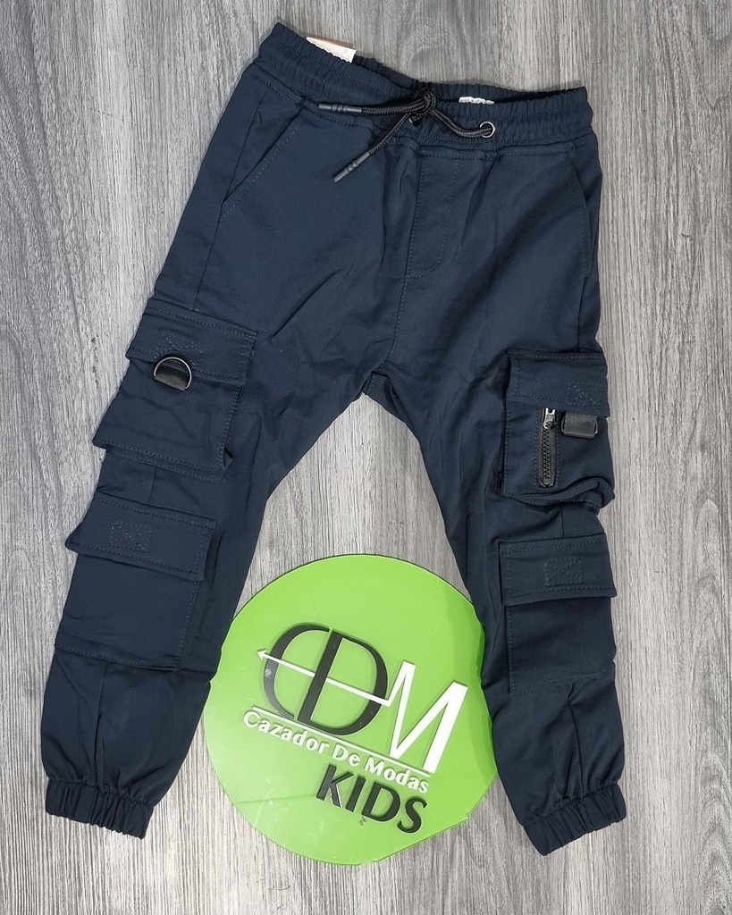 [JCEN0329AO7] Jogger cargo estivaneli de niño 0327 (7, AZUL OSCURO)