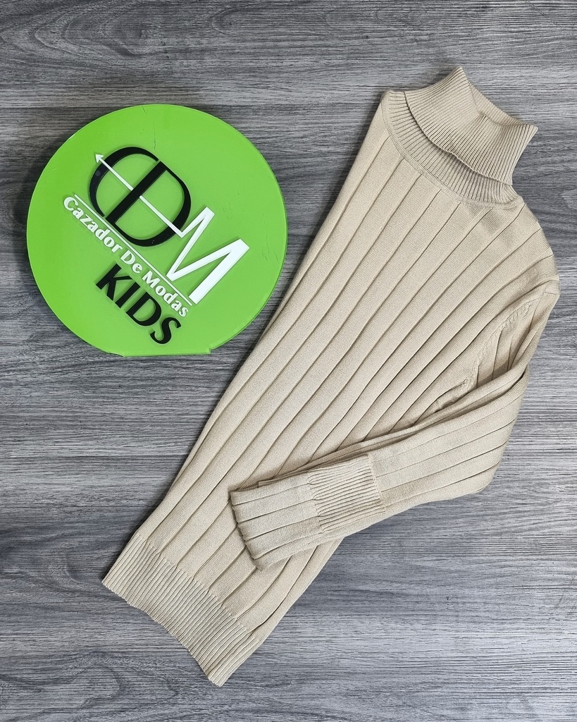 [SUNES269K16] Sueter tejido estevani de niño sun269 (16, KAKI)