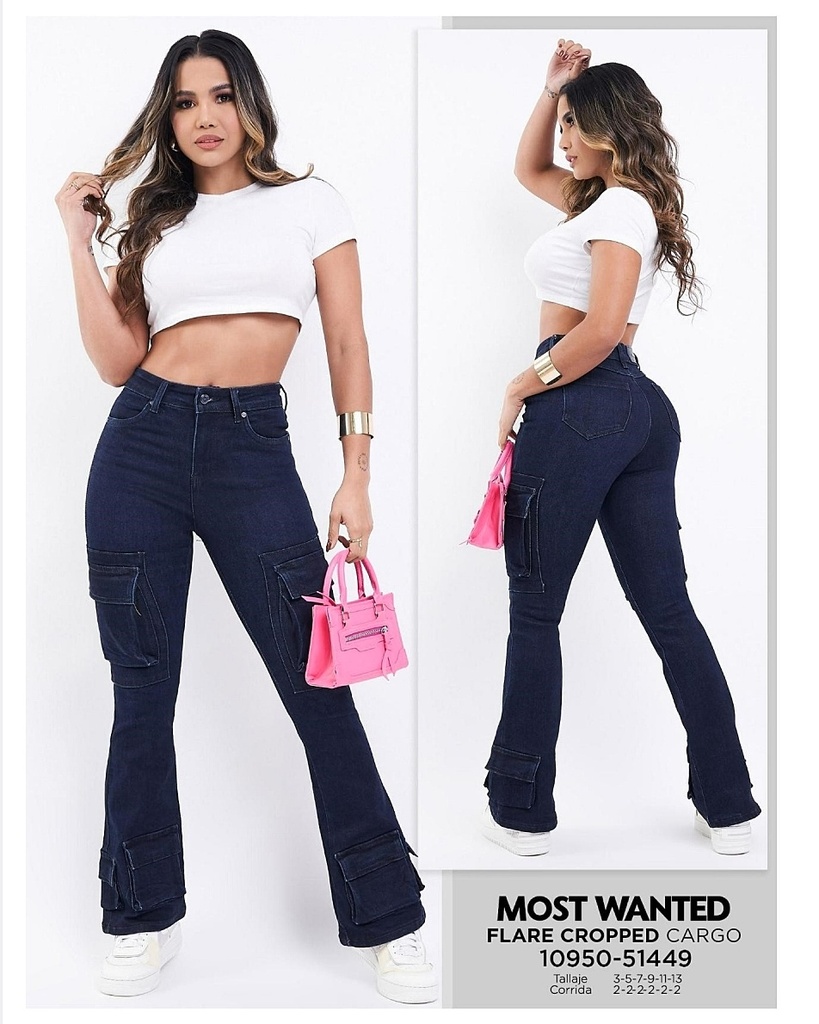 [JNDC51449M3] Jeans cargo mostwanted dama 51449 (3)