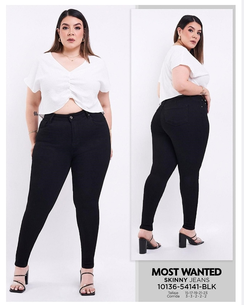Jeans skinny plus mostwanted dama 54141