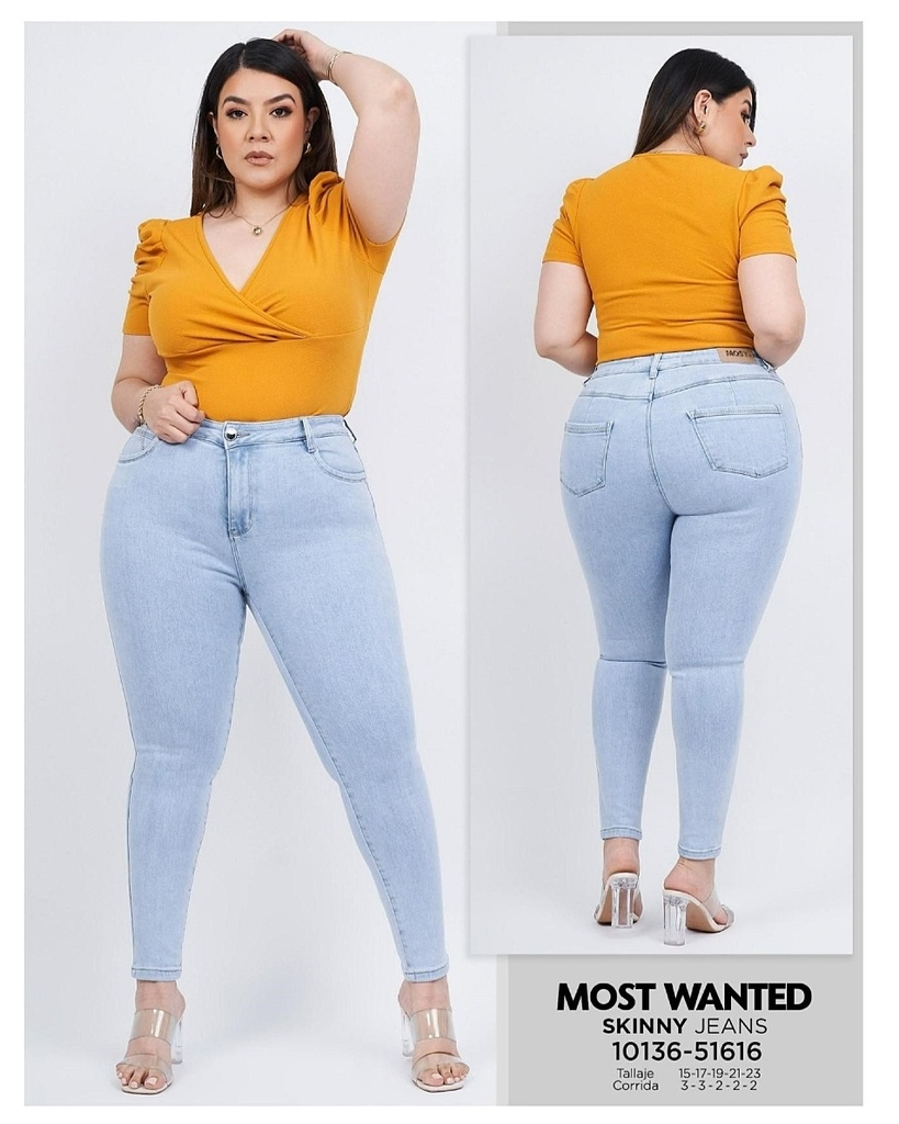 Jeans skinny plus mostwanted dama 51616