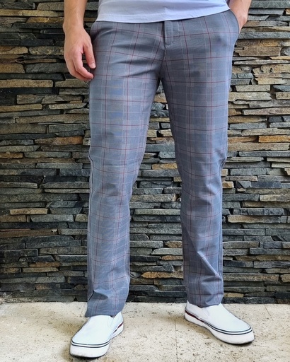 [P29297] Pantalon de cuadros estivaneli 29297
