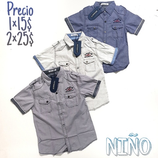 [CN193V] CAMISAS VERSANI DE NIÑO 193