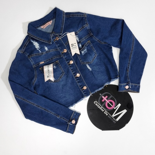 [CQD1500S] Chaqueta jeans de dama sweet couture 1500