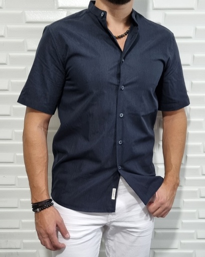 [C100795E] Camisa estivaneli cuello mao  100795