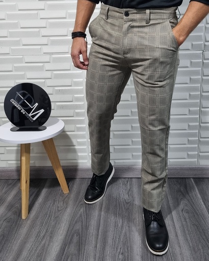 [PC29336E] Pantalon de cuadros estivaneli 29336
