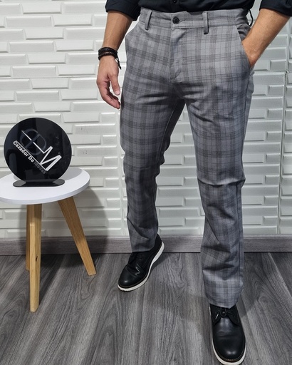 [PC29332E] Pantalon de cuadros estivaneli 29332