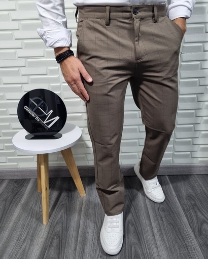 [PC29338E] Pantalon de cuadros estivaneli 29338
