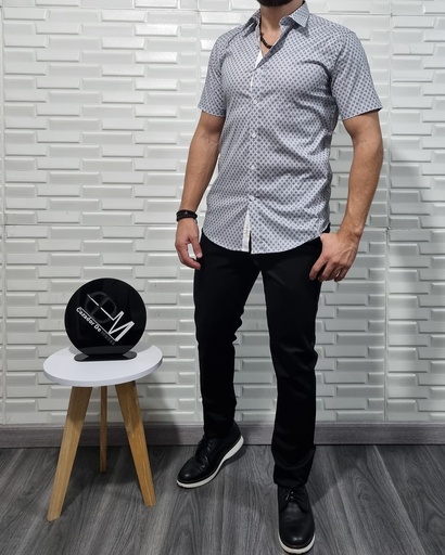 [C100819E] Camisa manga corta estivaneli 100819