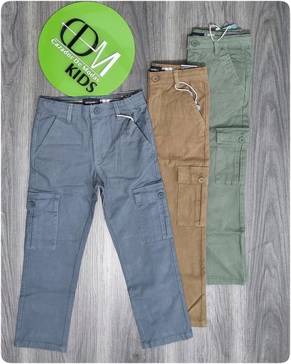 [PN115209E] Pantalon cargo de niño estivaneli 115209