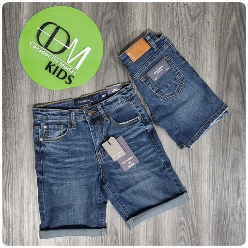 [BRN114890E] Bermuda jeans de niño estivaneli 114890
