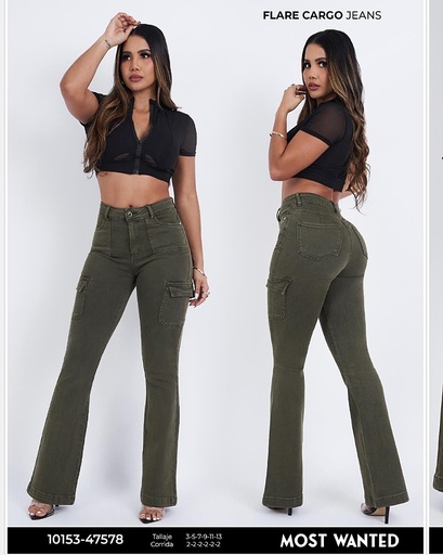 Jeans cargo mostwanted dama 47578