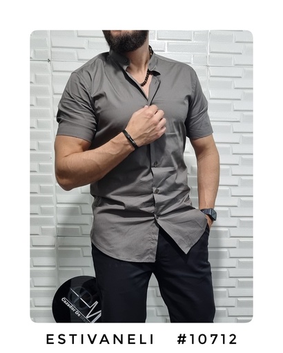 Camisa estivaneli cuello mao m/c 100712