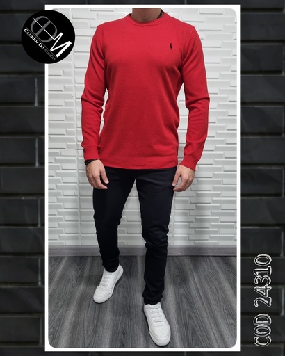 Sueter tejido polo hombre 24310