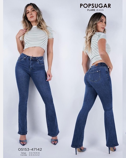 Jeans bota ancha dama popsugar 47142