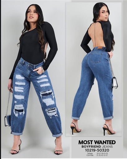 Jeans boyfriend de dama mostwanted 50320