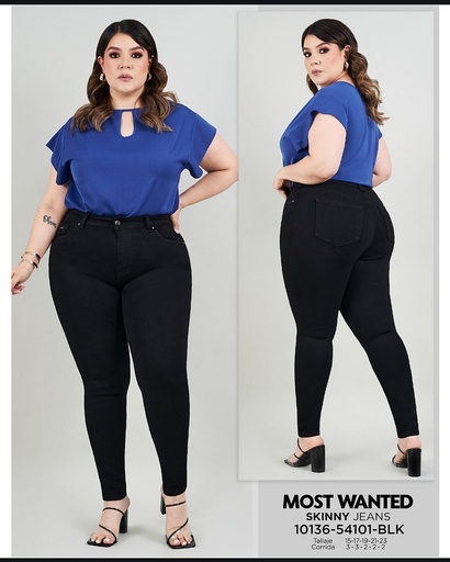 Jeans dama plus skinny mostwanted 54101
