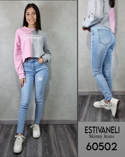 Jeans skinny estivaneli de dama 60502