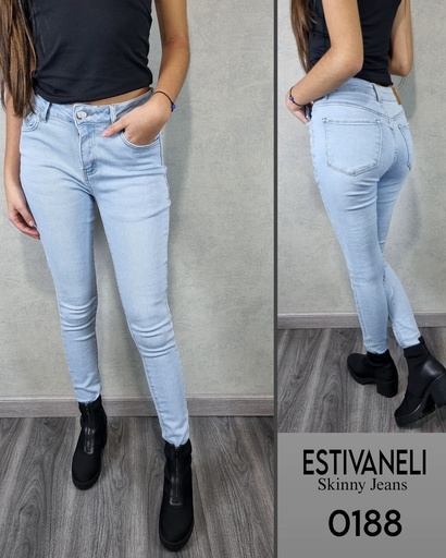 Jeans skinny de dama estivaneli 0188