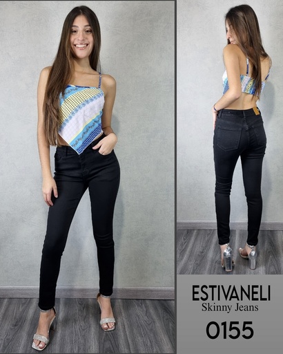 Jeans skinny de dama estivaneli 0155