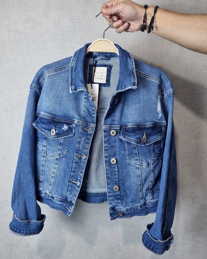 Chaqueta de jeans estivaneli de dama chl0227
