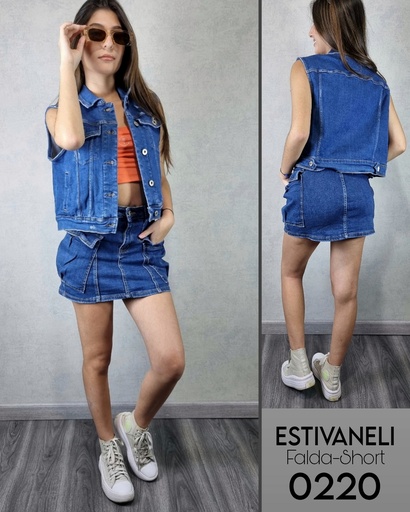 Falda cargo estivaneli 0220