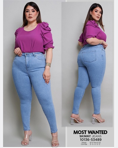 Jeans skinny plus mostwanted 53489