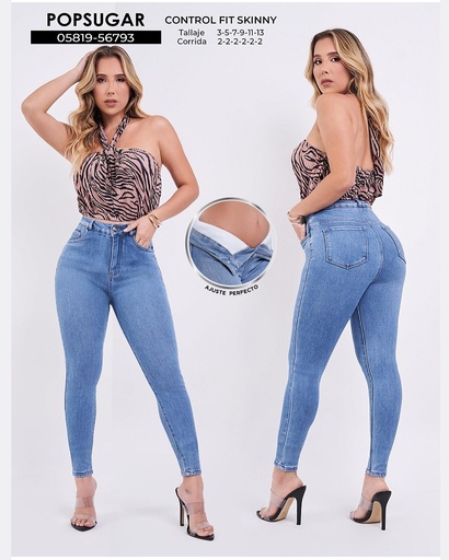 Jeans skinny con faja popsugar 56793