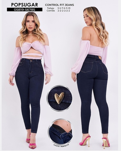 Jeans skinny con faja popsugar 56785