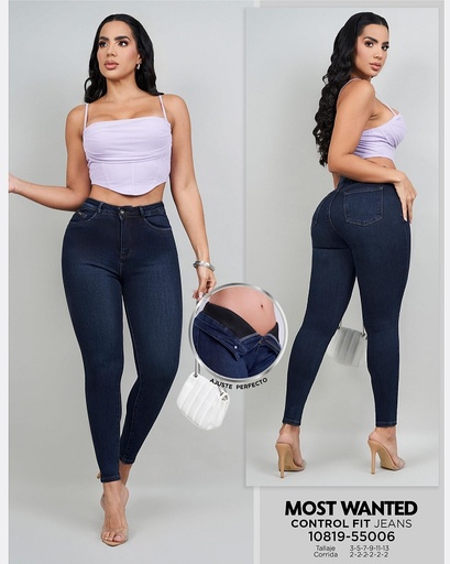 Jeans skinny con faja mostwanted 55006