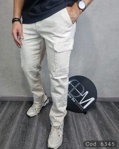 Pantalon cargo straight estivaneli 6345