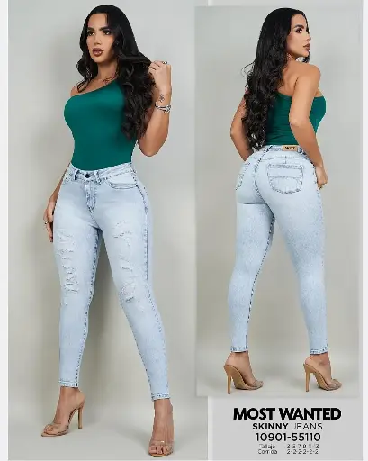 Jeans skinny bordado mostwanted 55110