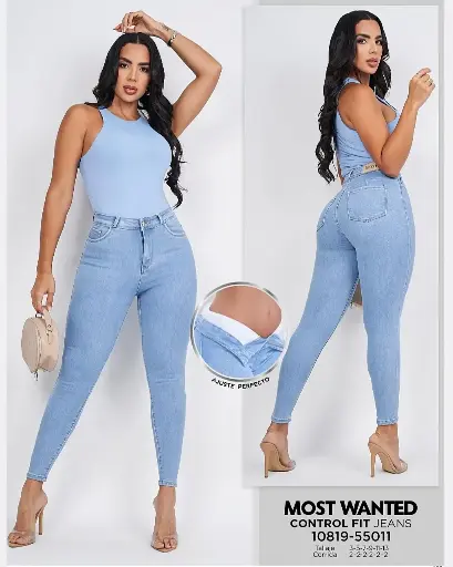 Jeans skinny con faja mostwanted 55011