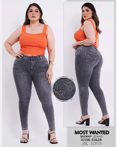 Jeans skinny plus dama mostwanted 51628