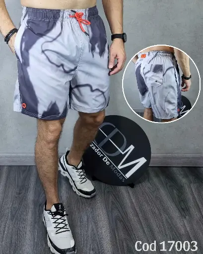 Short playero estampado estivaneli 17003