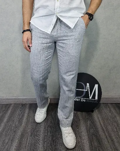 Pantalón comfort fit lino estivaneli 19026