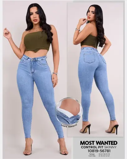 Jeans skinny con faja mostwanted 56781